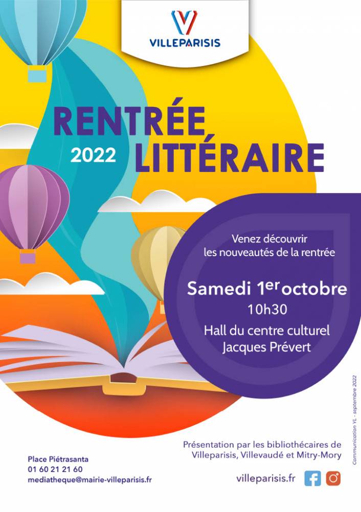 Rentrée littéraire Villeparisis